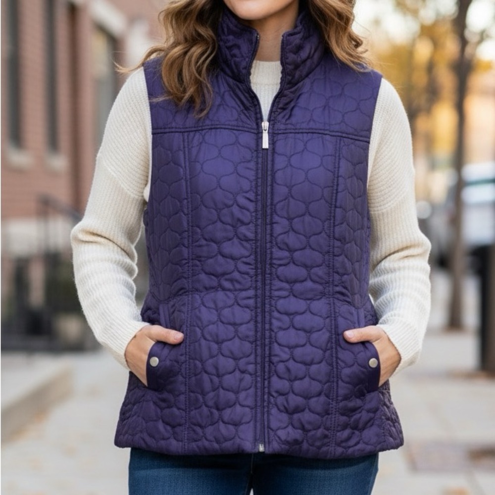 💜 Great Northwest Indigo Quilted Purple Vest 💜